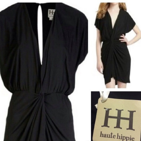 Haute Hippie Dresses & Skirts - Black Haute Hippie Dress - STRETCHY, RUNS BIG